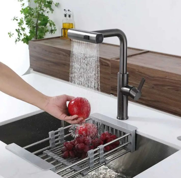 شیر ظرفشویی چهار حالته شاوری لوکس شیلنگ دار برند هایشین