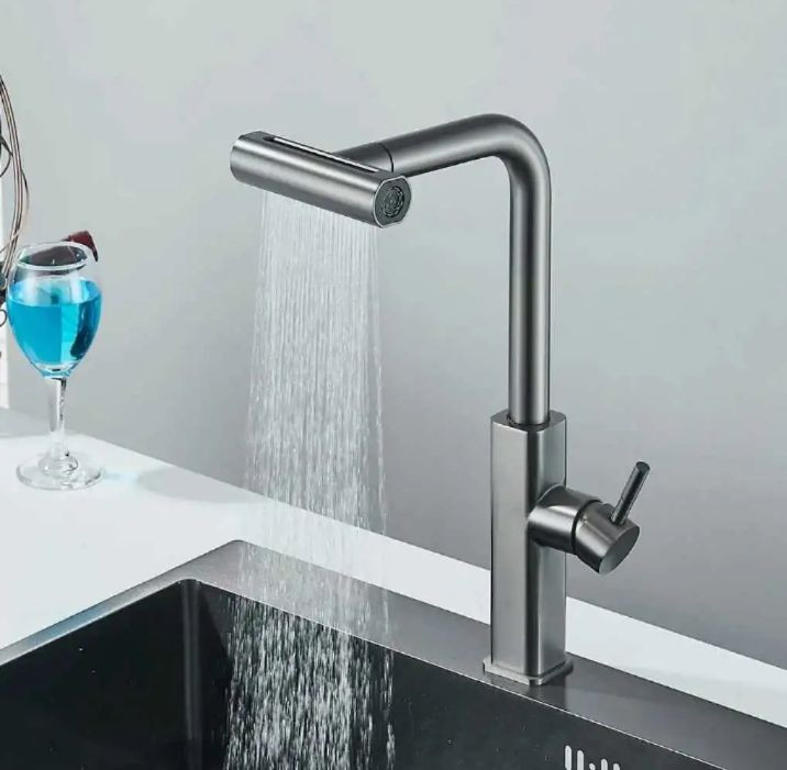 شیر ظرفشویی چهار حالته شاوری لوکس شیلنگ دار برند هایشین