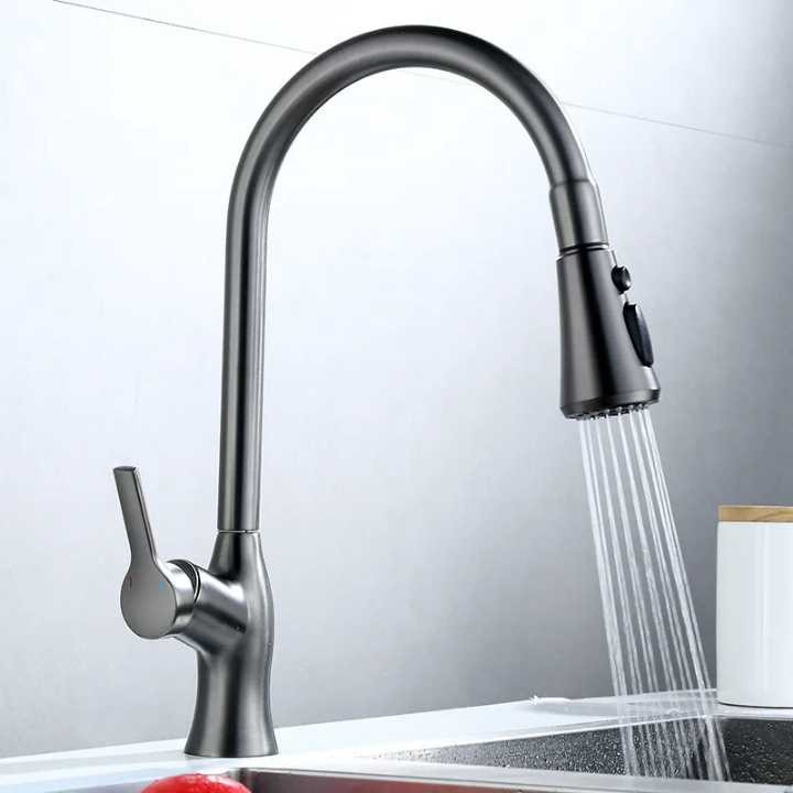 شیر ظرفشویی شاوری لوکس شیلنگ دار